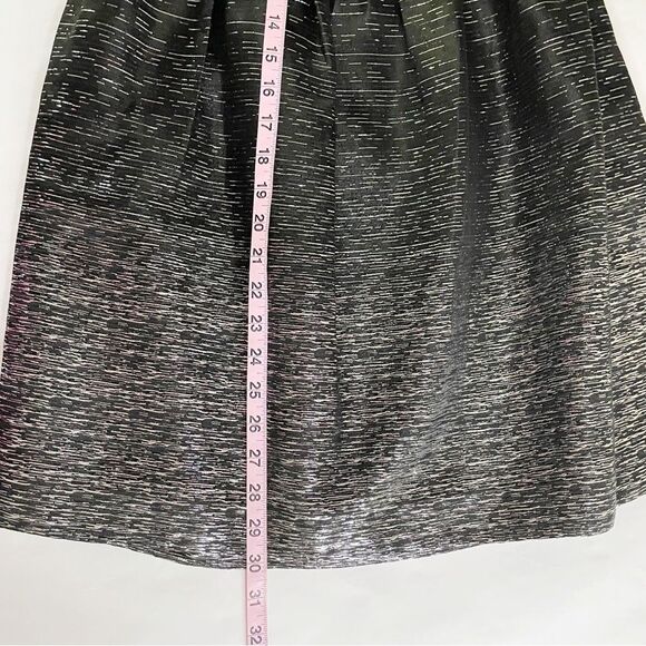 NWT Shoshanna coctail black mettalic strapless mini fit flare Dress… - Picture 9 of 14